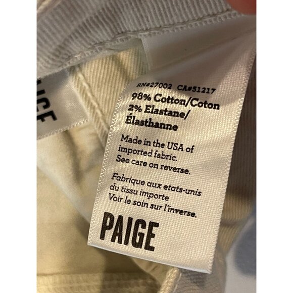 Paige Womens Cut Off Shorty Mini Shorts Echo Park Grey Nomad Size 27 - Picture 10 of 11